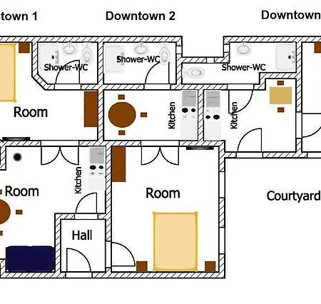 Daire Vaci Street Downtown Budapeşte